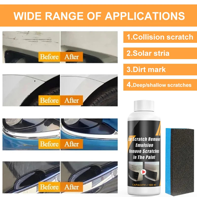 Car Scratch Remover Paint Care Kit - Auto Swirl & Scratch Repair Polishing Tool