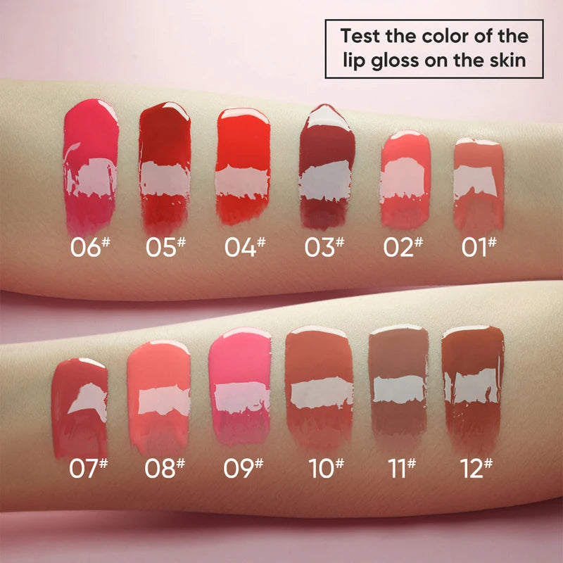 Moisturizing Lip Gloss Set - 12 Colors Lightly Tinted Hydrating Lip Makeup
