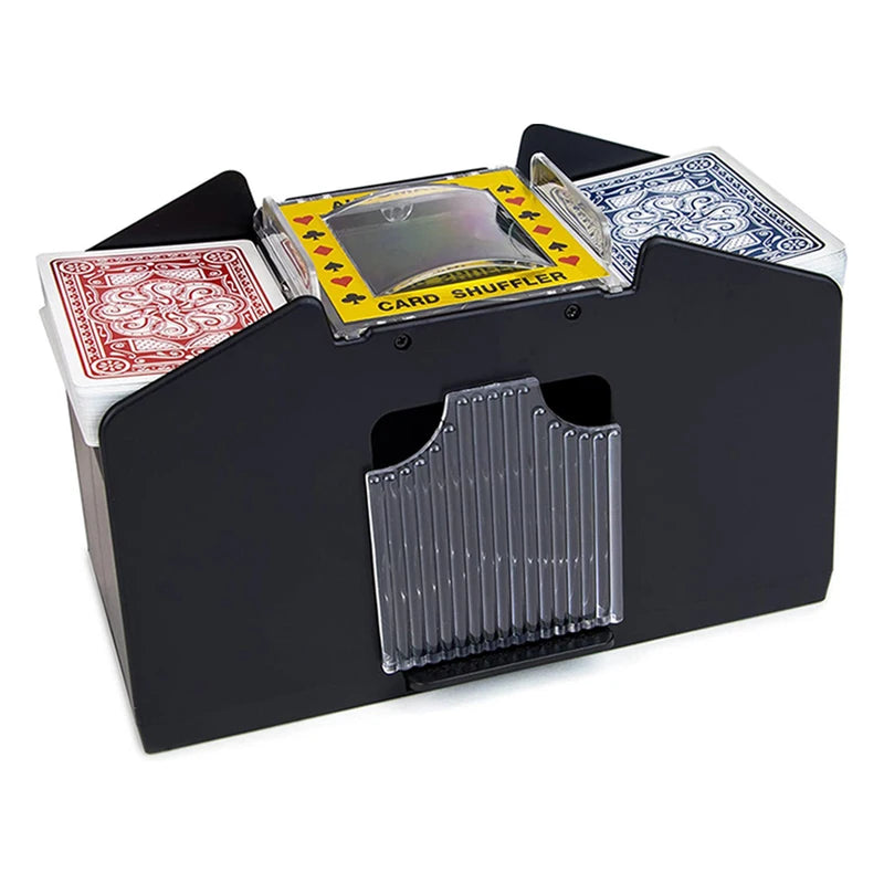 Automatic Card Shuffler Machine for Poker and Card Games - Battery Operated, Multiple Colors