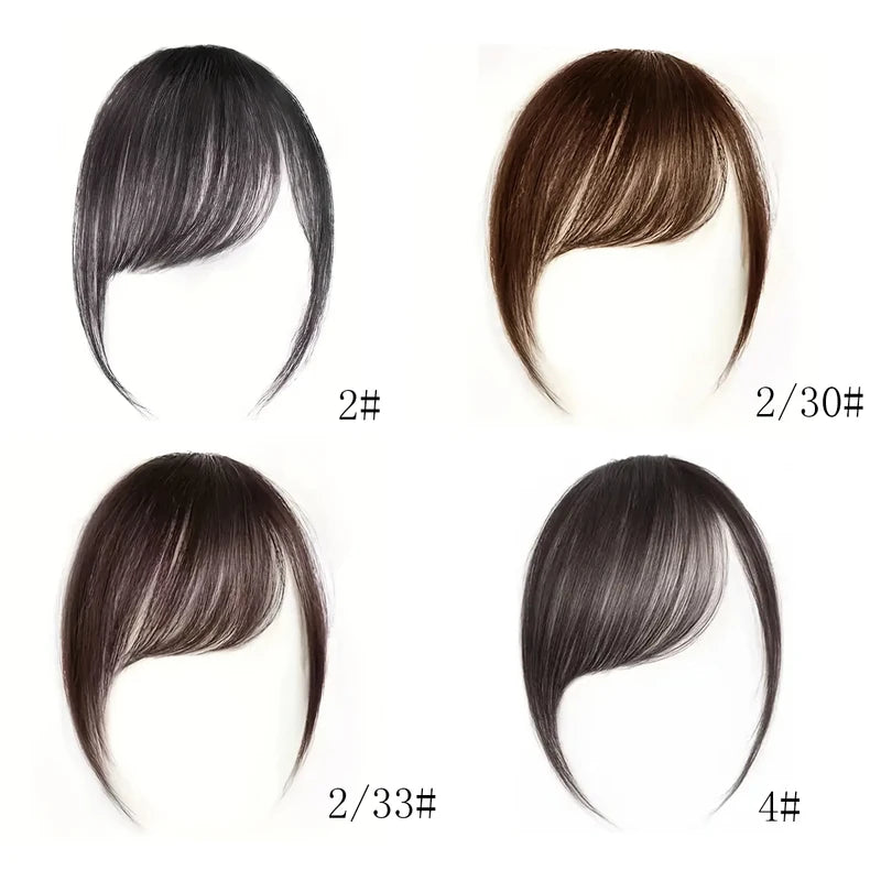 Clip-In Synthetic Bangs Hair Extension for Women & Girls - Natural Look