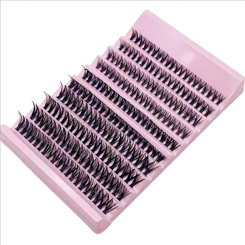 Individual False Eyelash Clusters 8-16mm 200pcs Natural Look Mix for DIY Extensions