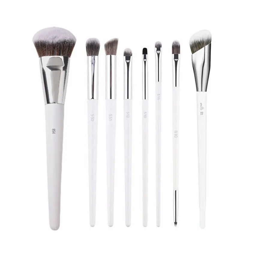 Multicolor Makeup Brush Set - 2/3/4/5/6/7 Piece Face & Eye Cosmetic Tools