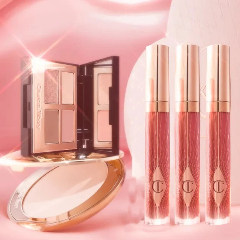 Makeup Set with Lip Moisturizer & Eyeshadow - Flawless Finish, Multiple Colors
