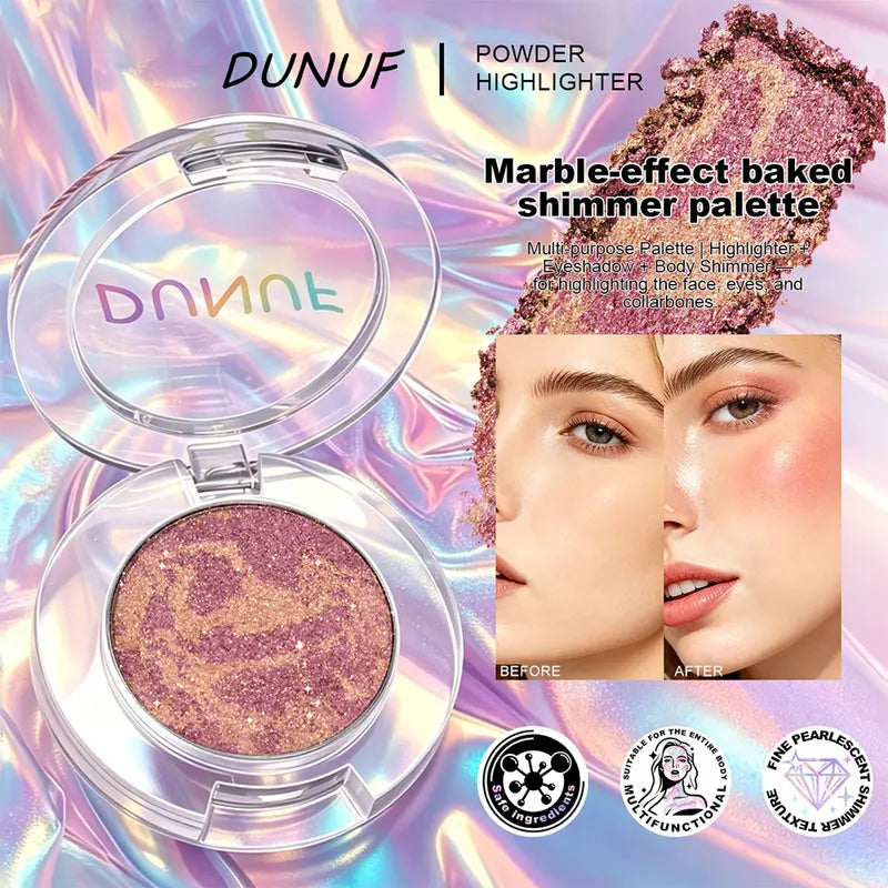Highlighter Makeup Powder - Long-Lasting Brightening Contour & Highlighting