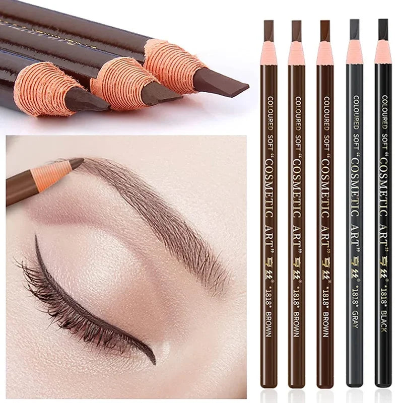 5pcs Microblading Eyebrow Pencil Set Waterproof Permanent Makeup Art Tint