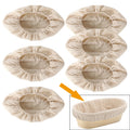 Bread Basket Liner Cloth Set - 10 Inch Round Dough Fermentation Covers DIY Baking Tools