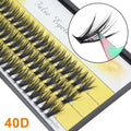 False Eyelash Clusters 3D Volume Effect Mink Silk Long Natural Lashes