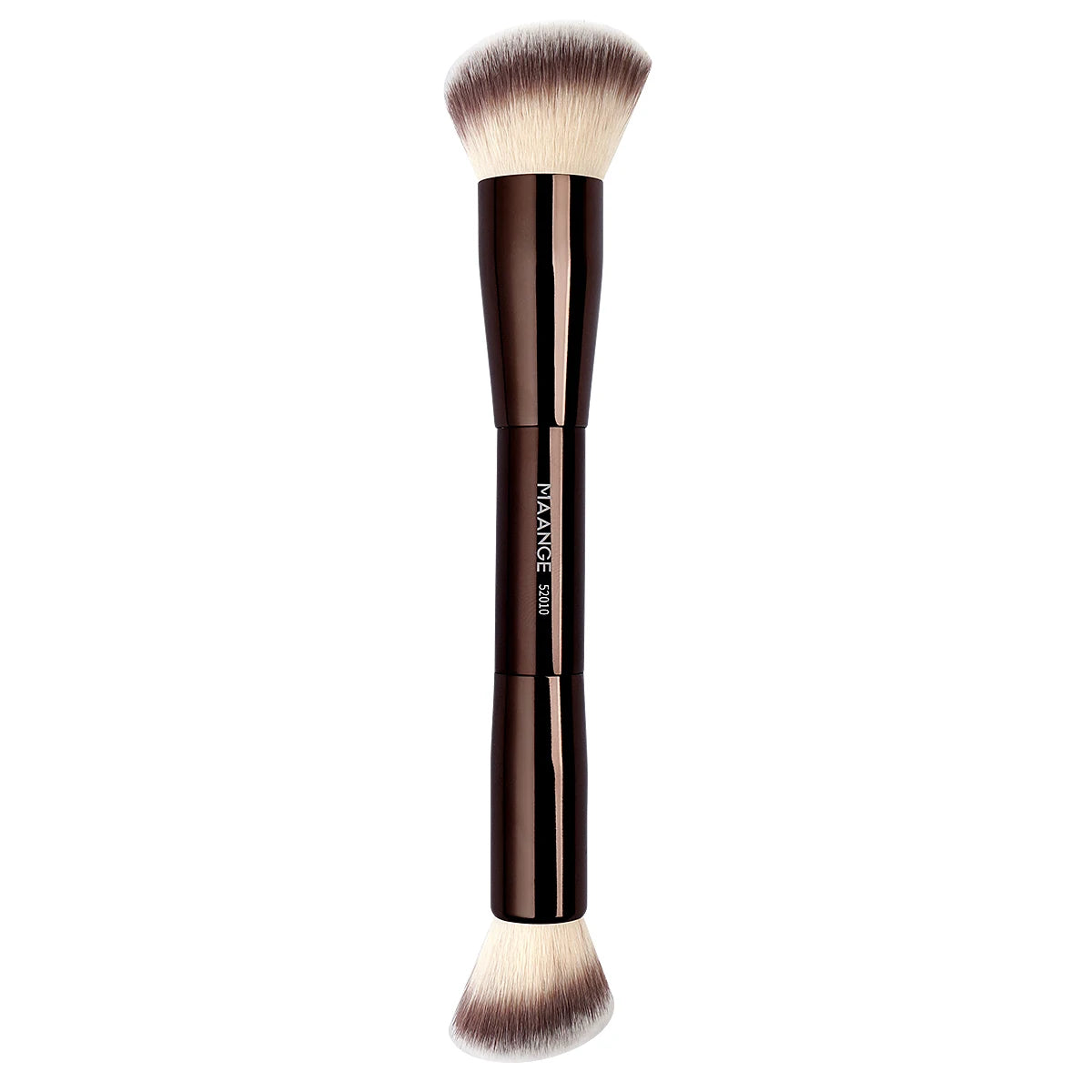 Double Head Makeup Brush for Foundation, Concealer, Blush & Bronzer - Soft Synthetic Fibers
