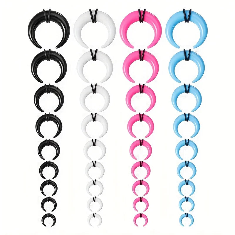 Big Size Buffalo Horn Septum Ring & Ear Gauges Plugs Stretchers Body Jewelry