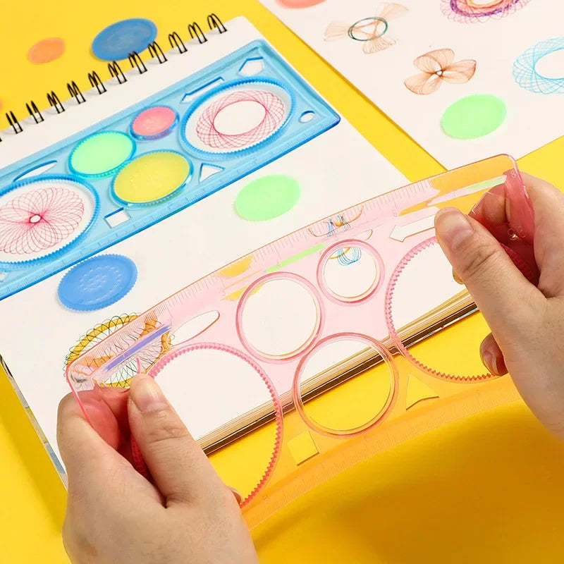 Kids Drawing Stencil Set with Animal Themes for Art & Craft Projects