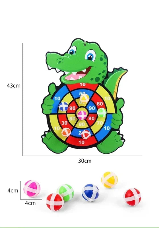 Kids Educational Dart Board with Sticky Balls Indoor Toy Montessori Game for Children