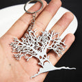 Scary Tree Necklace Gothic Pendant Chain Halloween Jewelry for Men & Women