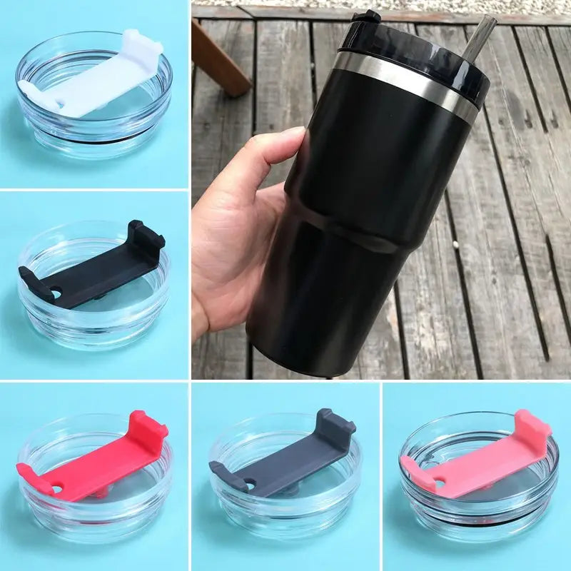 Spill Proof Plastic Replacement Lid for 20/30oz Tumbler Cups - Spill-Resistant, Airtight