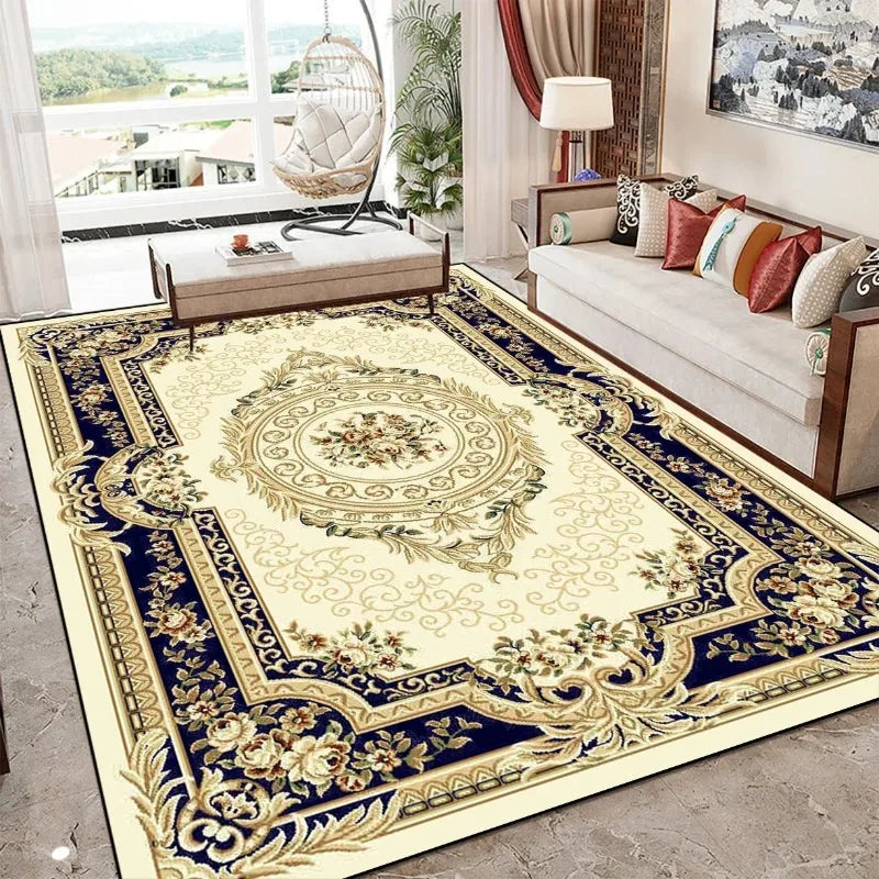 European Style Luxury Large Area Carpet for Living Room Bedroom Home Floor Mat