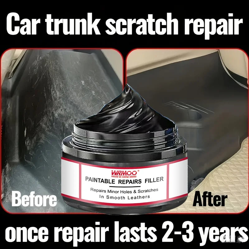 All-in-One Car Scratch Remover Wax & Tire Protectant - Gloss Finish & Yellowing Repair