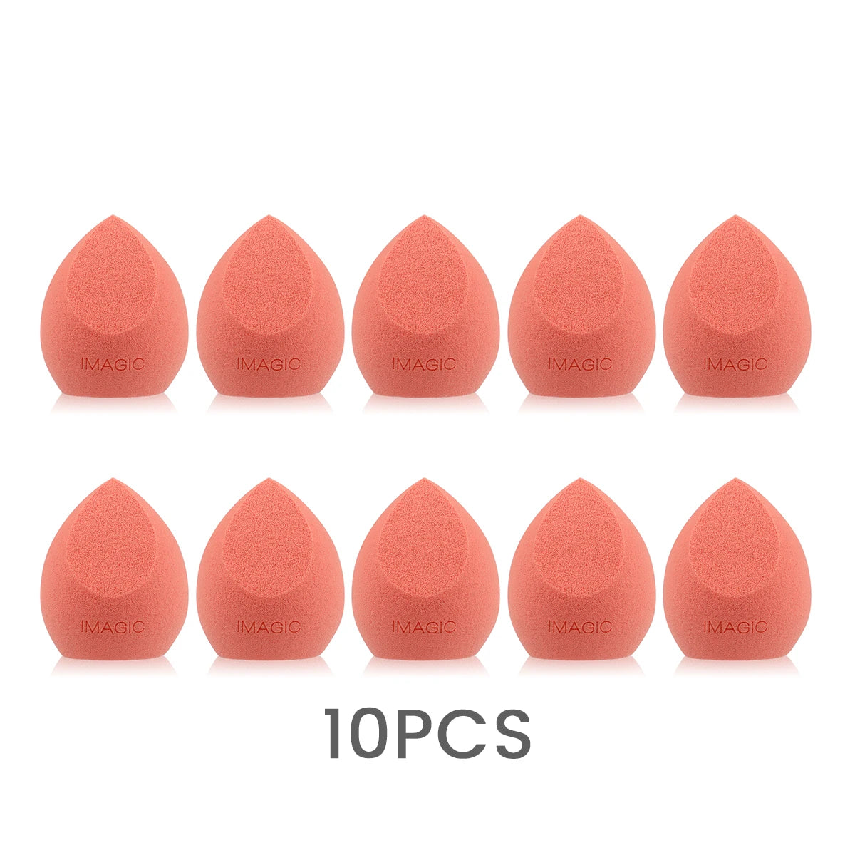 Professional Makeup Sponge Set - 10 Non-Latex Soft Blending Puff Kit with Stand