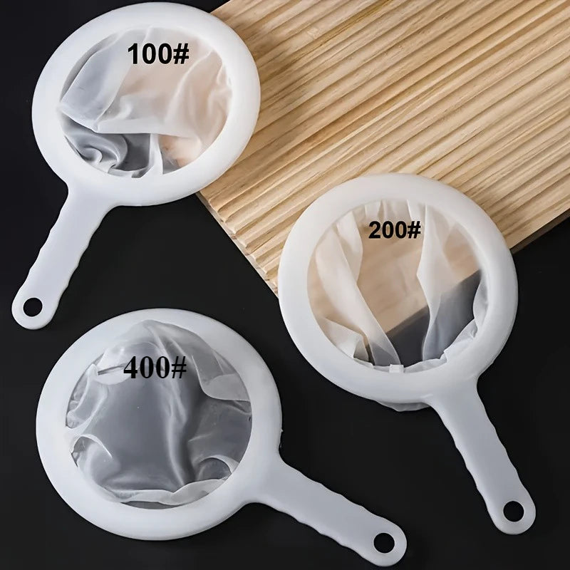 3-Piece Reusable Mesh Filter Set for Coffee Tea Juice Soy Milk Rice Wine - Durable & Easy Clean