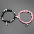 Cute Cat and Spider Beads Bracelet Set - Friendship Matching Jewelry
