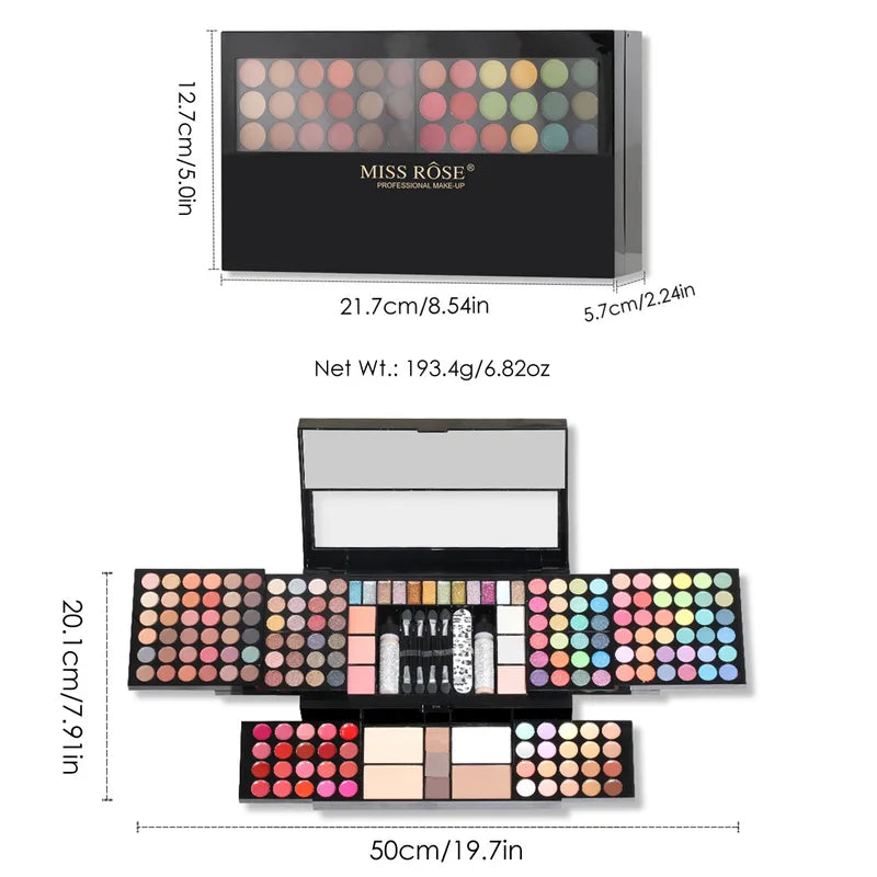 120 Colors All-in-One Makeup Palette with Eyeshadow Lipstick and Eyeliner