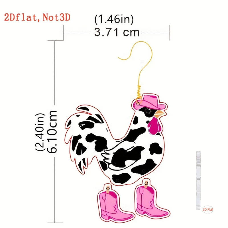 European American Cross Border Chicken Earrings Christmas Animal Jewelry