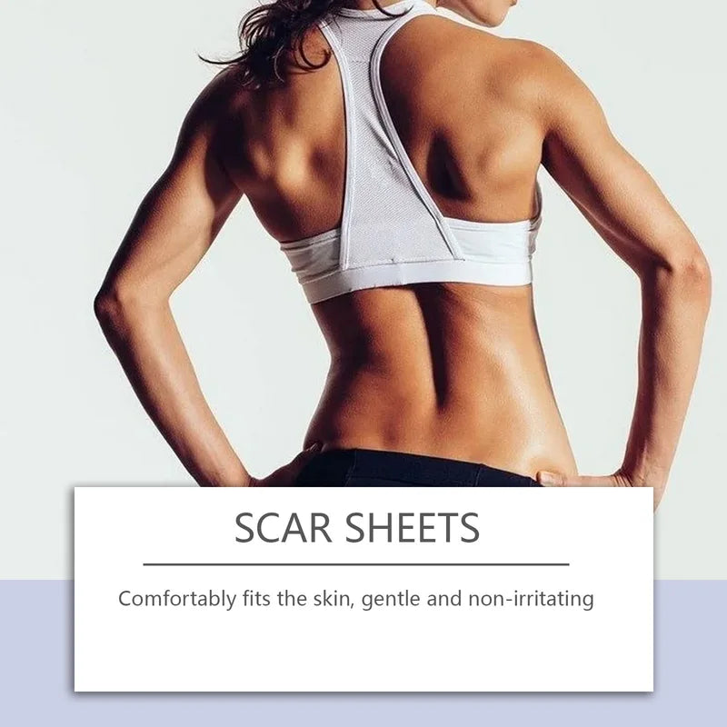 Silicone Scar Sheets Roll Set - Waterproof Breathable Self-Adhesive Skin Cover, 4 Rolls