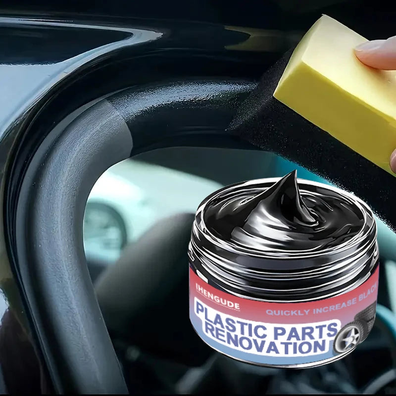 Car Interior Care Wax for Plastic & Rubber Restoration, Scratch & Shine Coating