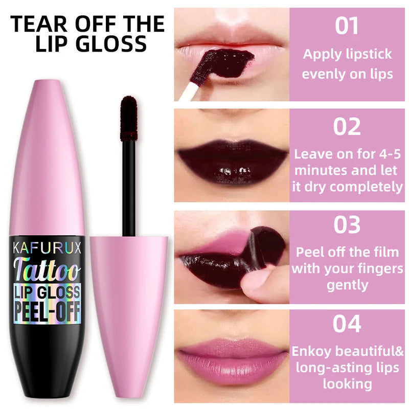 Long Lasting Waterproof Lip Gloss - Transfer-Resistant Lip Tint in Multiple Colors