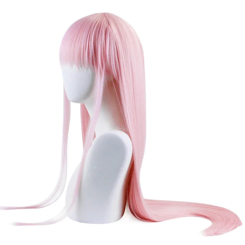 Pink Cosplay Wig for Role Play Fun and Beauty Darling in FRANXX 02