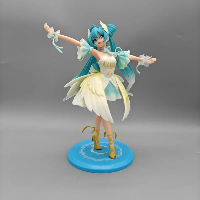 18cm Hatsune Miku Anime Action Figure Cheerleader Collectible Toy - PVC Model