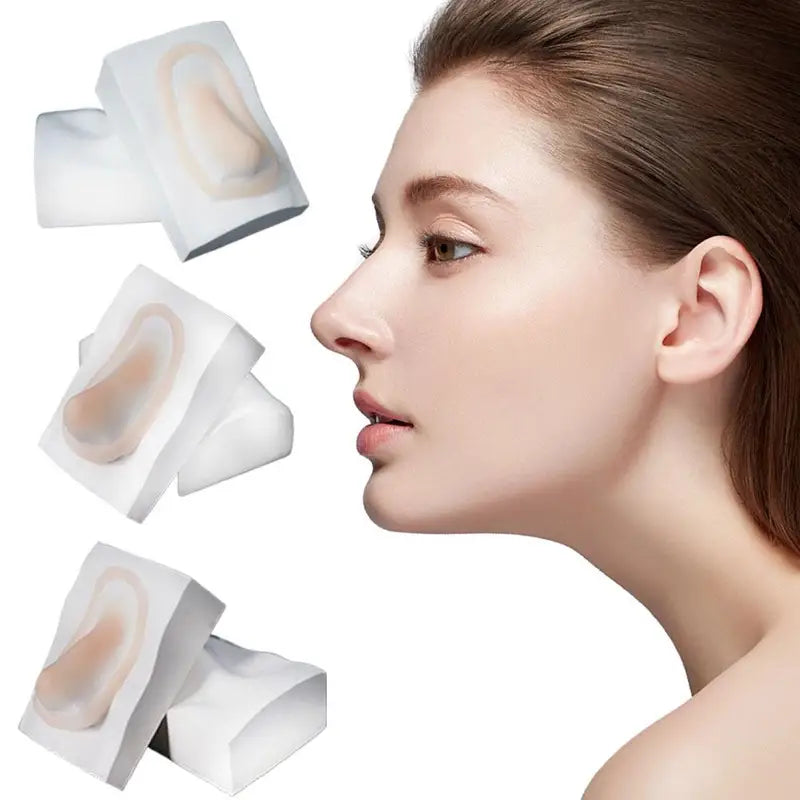 Silicone Fake Nose Kit Cosplay Prosthetic Nose and Chin Set for Special Effects Halloween