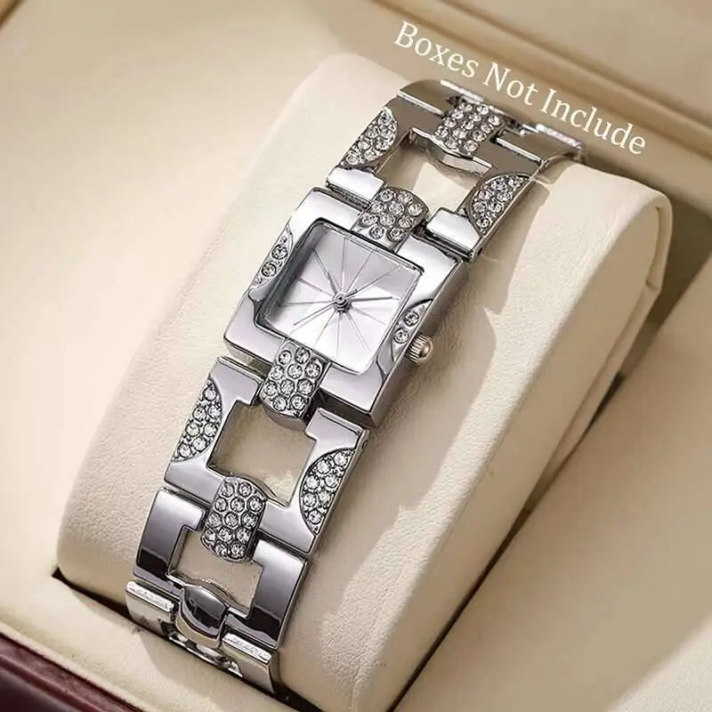 Fashion Square Rhinestone Women Watches Quartz Watch for Girls - Multiple Colors