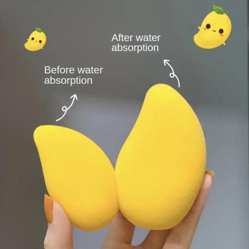 Mango-Shaped Soft Makeup Sponge Blender for Face and Foundation