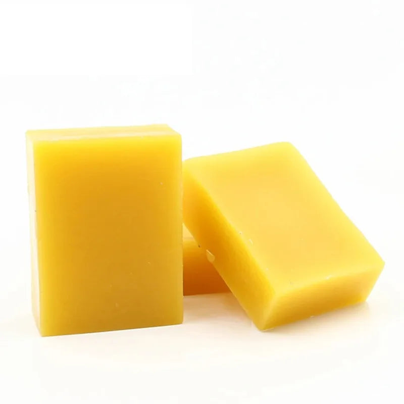 Natural Beeswax Block for Candle Making, Polishing & Leather Care - 45g