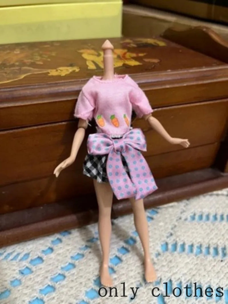 1/12 Doll House Girl Doll Without Head - DIY Nude Movable Body, 25cm