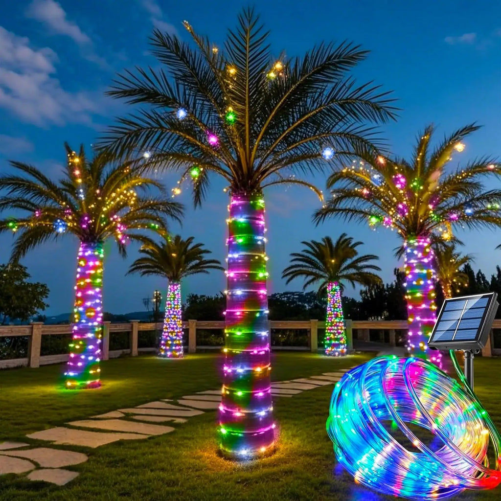 Outdoor Waterproof Solar String Lights for Garden & Holiday Decoration