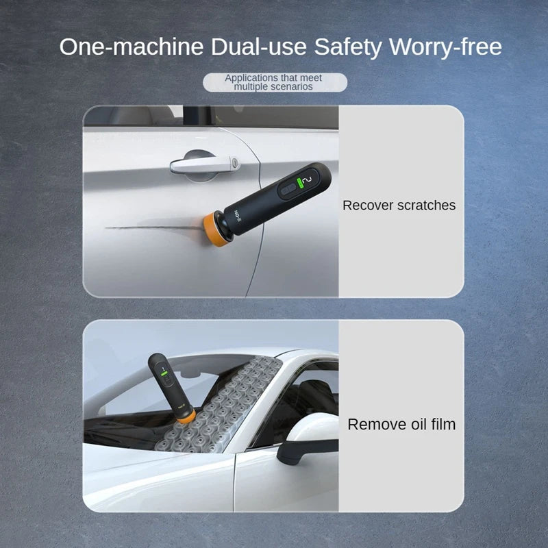 Wireless Car Polisher & Waxer 3-in-1 Paint Scratch Repair Tool with LED Display