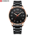 Men's Casual Business Quartz Wrist Watch with Stainless Steel Strap