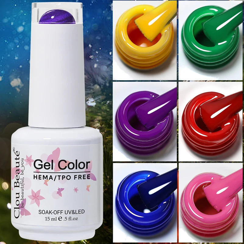 Gel Nail Polish 15ml Semi-Permanent UV & LED Nail Art Varnish - Hypoallergenic, TPO Free
