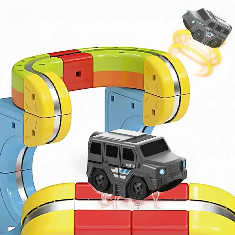 Magnetic Electric Car Toy for Magnetic Track Sets - Off-Road High-Speed Vehicle