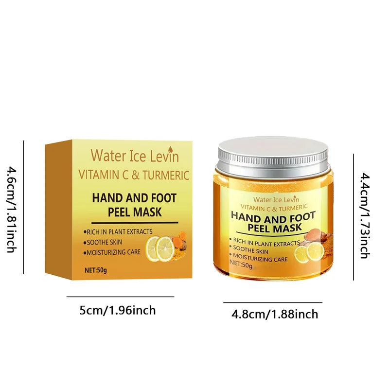 Vitamin C Turmeric Hand & Foot Mask for Skin Smoothing & Brightening