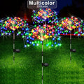 Solar Fireworks String Lights Outdoor Holiday Garden Patio Decorations