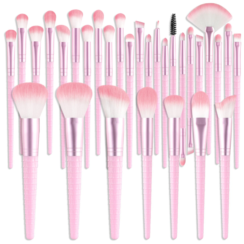 Professional Makeup Brush Set 30 Pcs Synthetic Face & Eye Cosmetic Tools