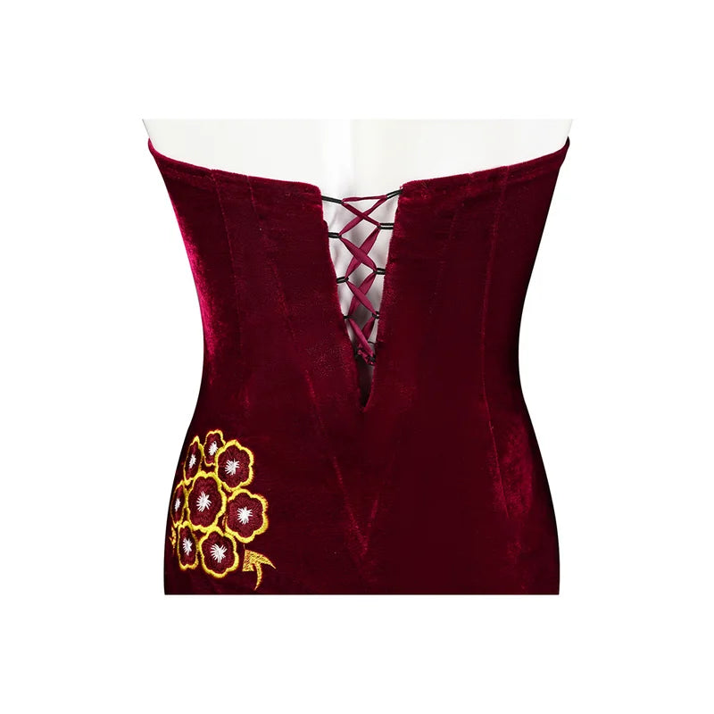 Evil Ada Wong Cosplay Costume Dress for Women Halloween Party