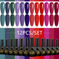 12-Piece Gel Nail Polish Set for Manicure & Nail Art - Spring & Summer Colors