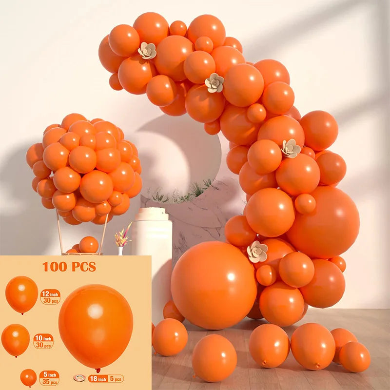 Solid Color Metal Balloon Wreath Arch Set for Wedding Birthday Party Christmas Halloween