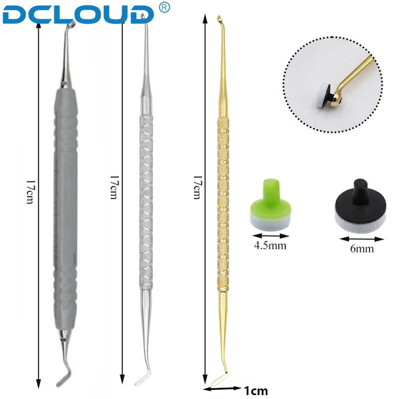 Dental Resin Filling Kit with Molding Tools Foam Pads Spatula & Cure Holder