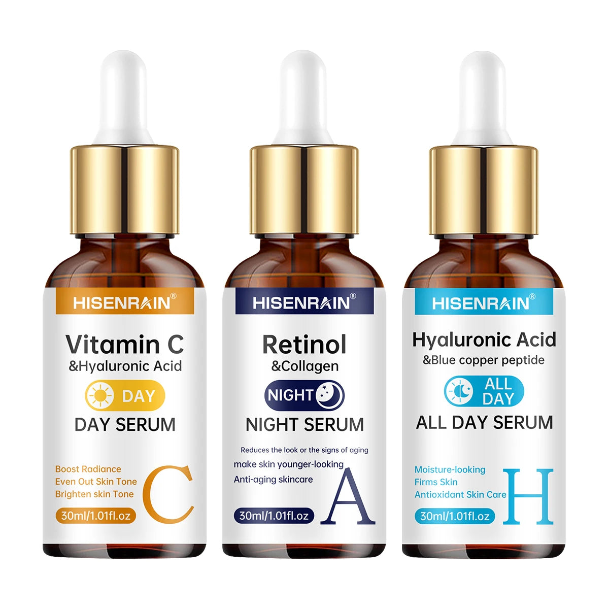 Vitamin C + Retinol + Hyaluronic Acid Serum Duo