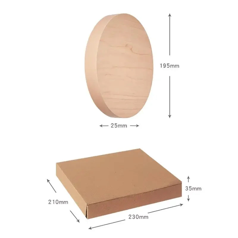 Solid Wood LED Wall Clock - Creative Modern Silent Wall Clock for Living Room Bedroom