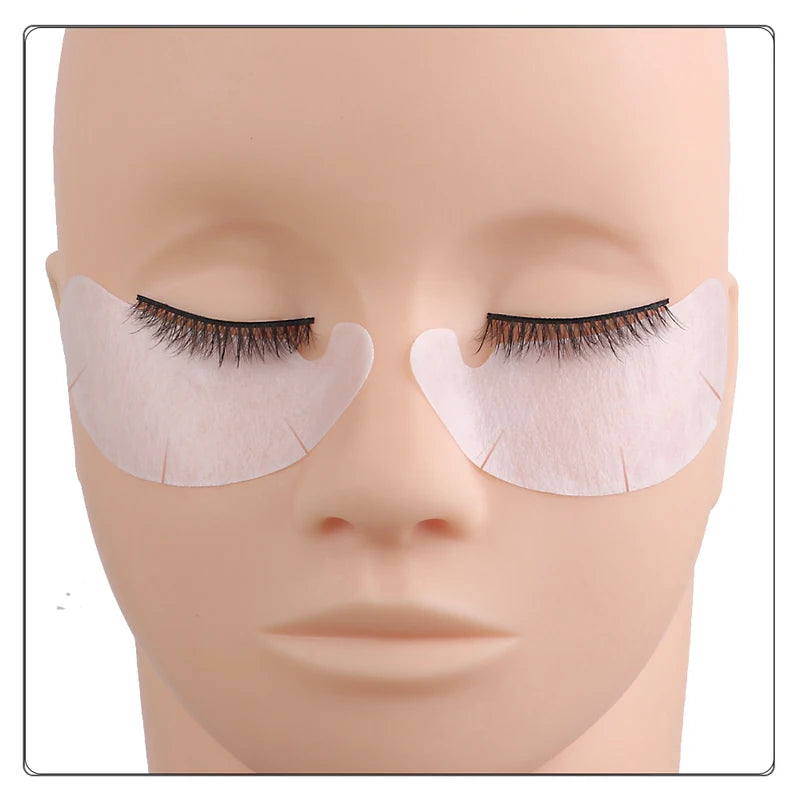 Gel Hydrogel Eye Mask Pads for Eyelash Extensions & Eye Care - 50 Pairs Bulk Set