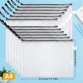 Large Capacity Zipper Folder for A4 A5 Documents - Office & School Storage Organizer
